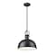 Z-Lite Melange Pendant, 1-Light, 13.25 In.W x 13 In.H, Matte Black/Matte Black 725P12-MB - alternate 1